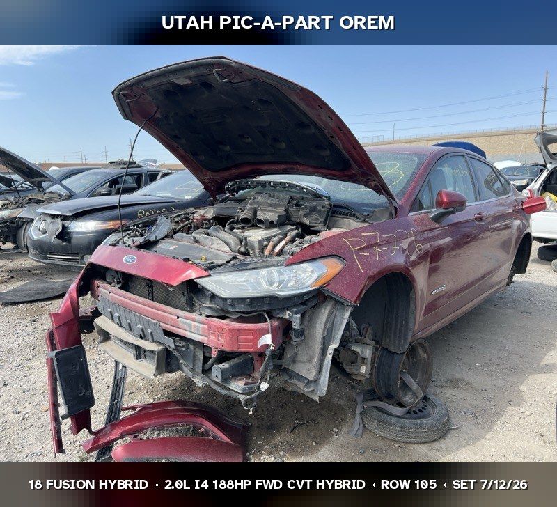 2018 Ford Fusion Hybrid Parts - UTPAP Orem