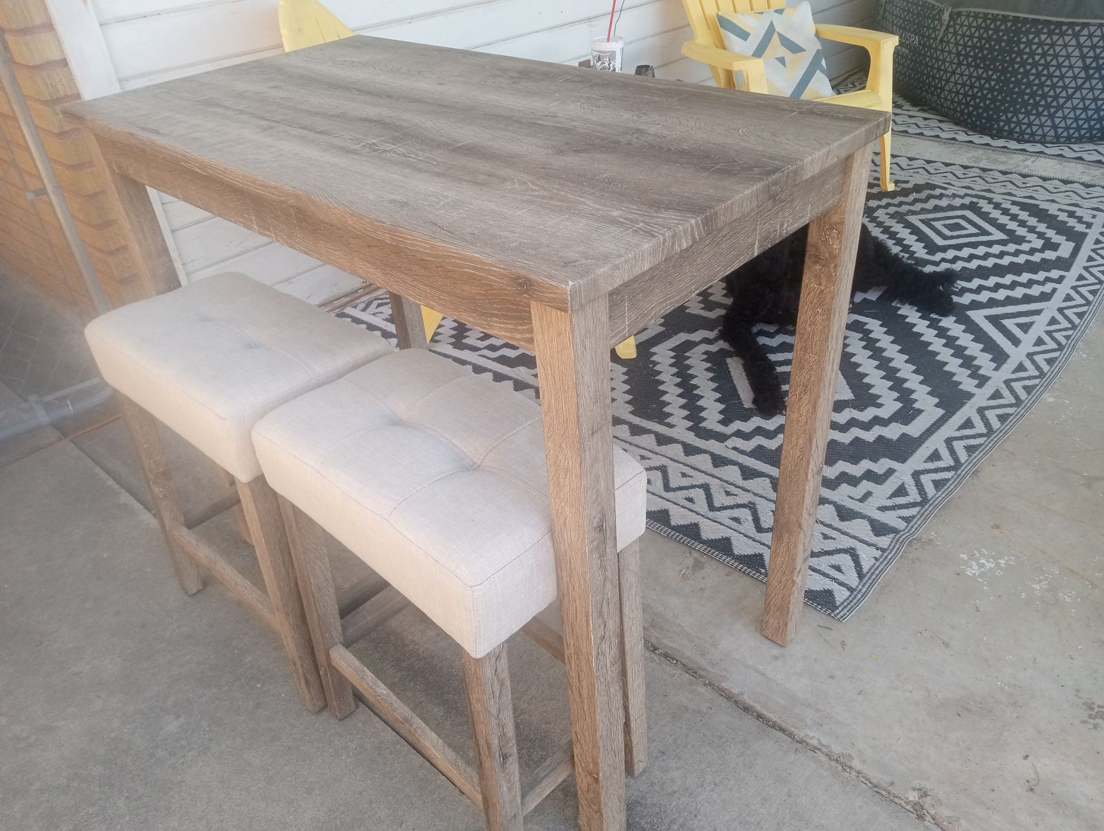 Bar height kitchen table