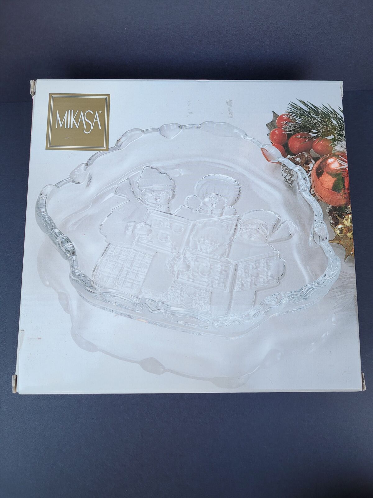 Mikasa Carolers 8.25 Inch Sweet Dish w/Sticker and Original Box