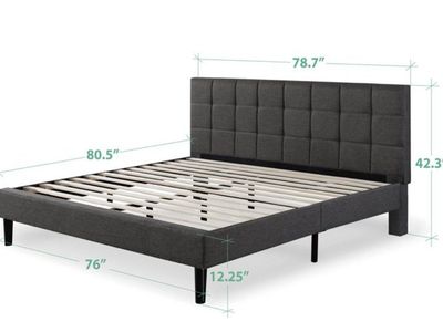 King bed frame + 12 inch King Mattress