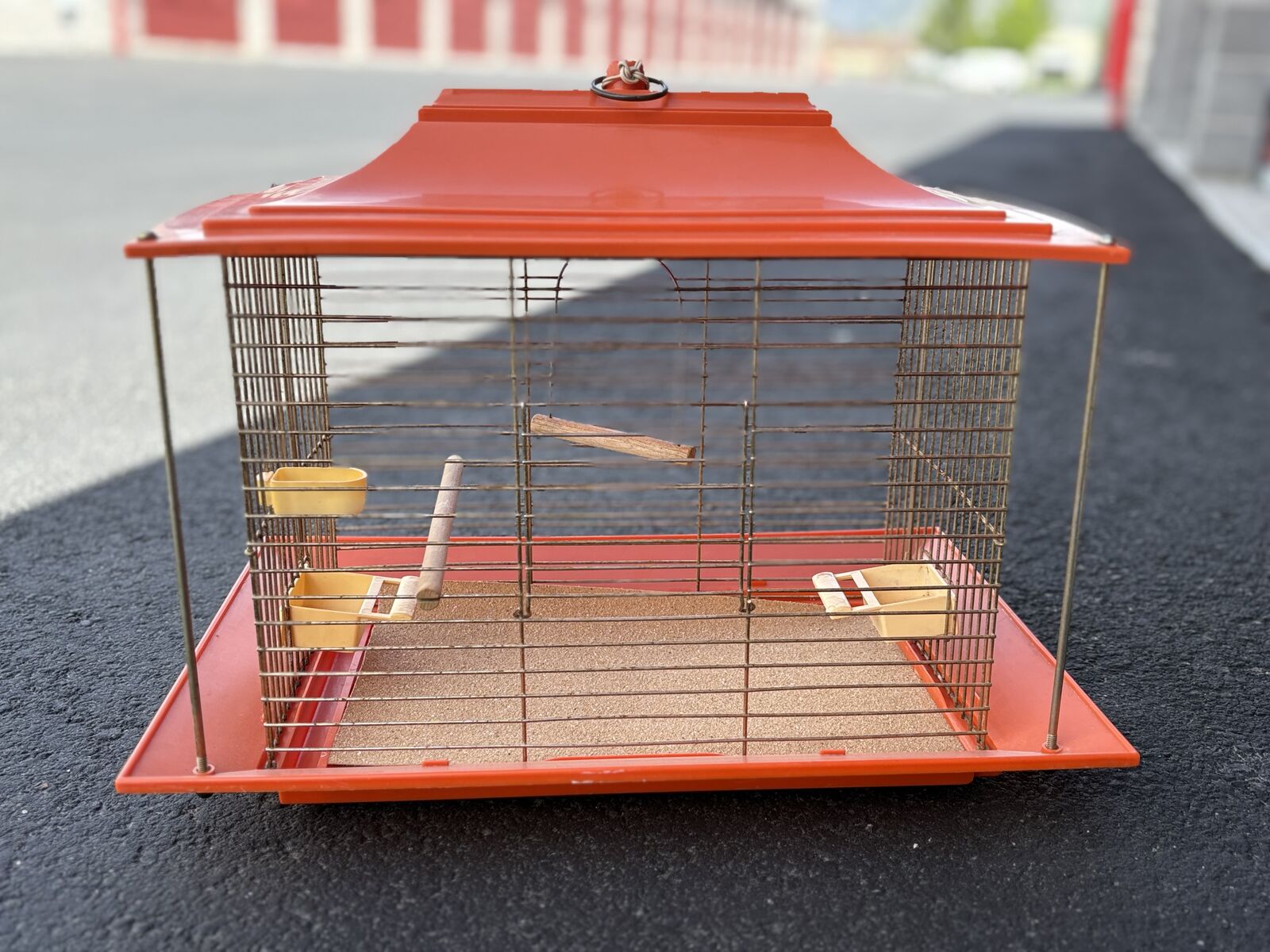 Bird cage, Vintage Mid Century Modern bird cage from the 1970s. For small birds or decoration MCM