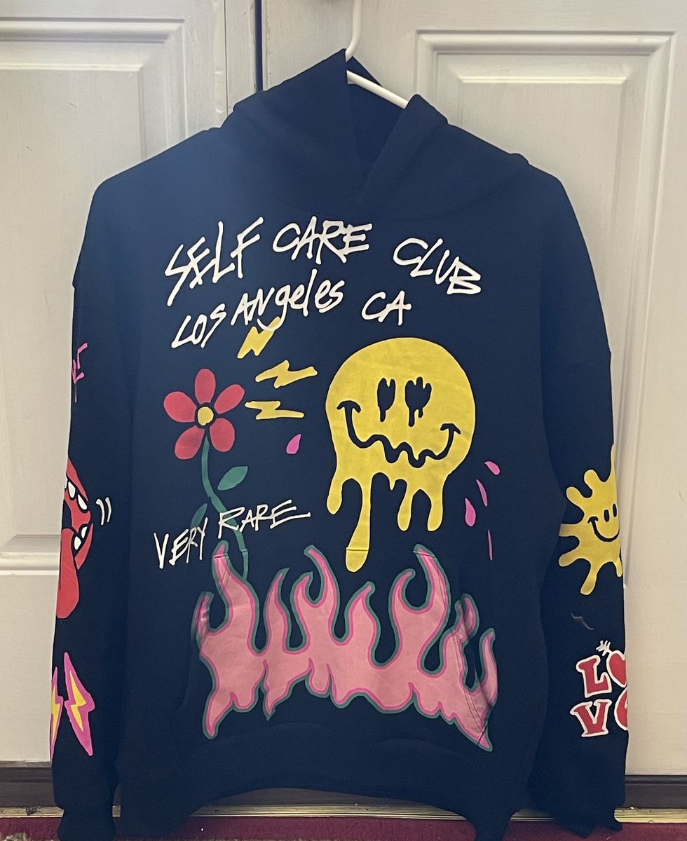 Pacsun Very Rare Self Care Club Graphic Hoodie