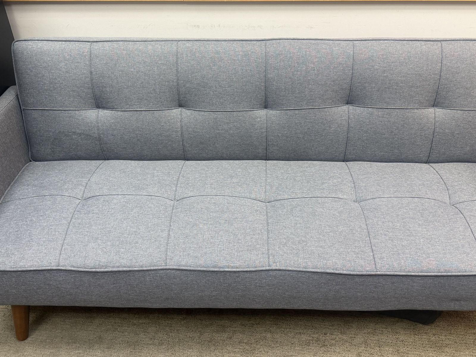 Modern Gray Futon Sofa Bed – 70.5” Wade Logan (Lightly Used)