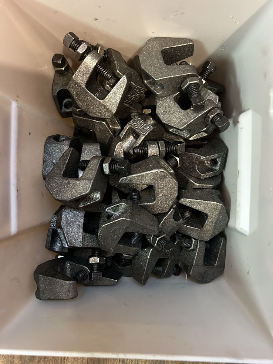 Lot of 55 Beam Clamps for sale $30