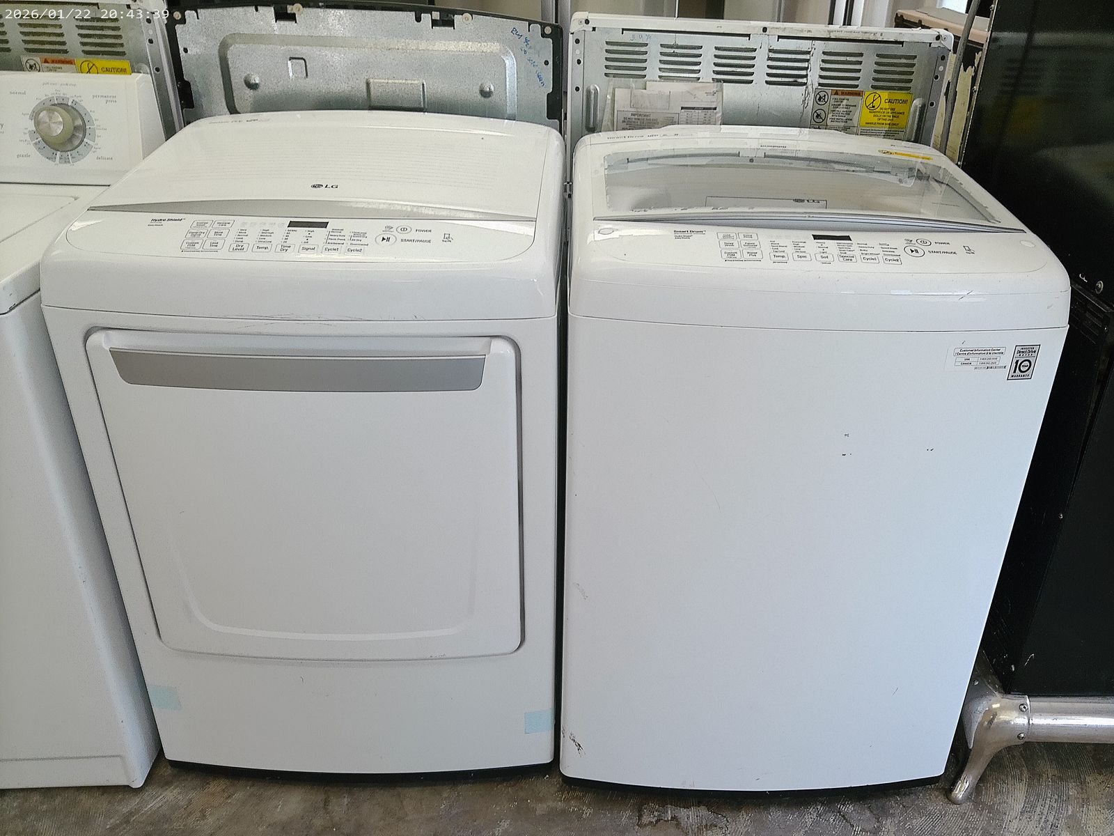 LG Top Load Washer and Electric Dryer~90 Day Guarantee