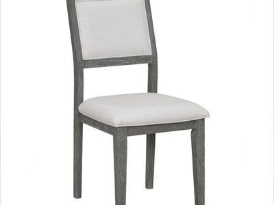 NEW Merax Set of 4 Upholstered Gray Dining Chairs