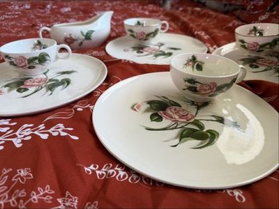 Ballerina China Rose & Rose petals pattern