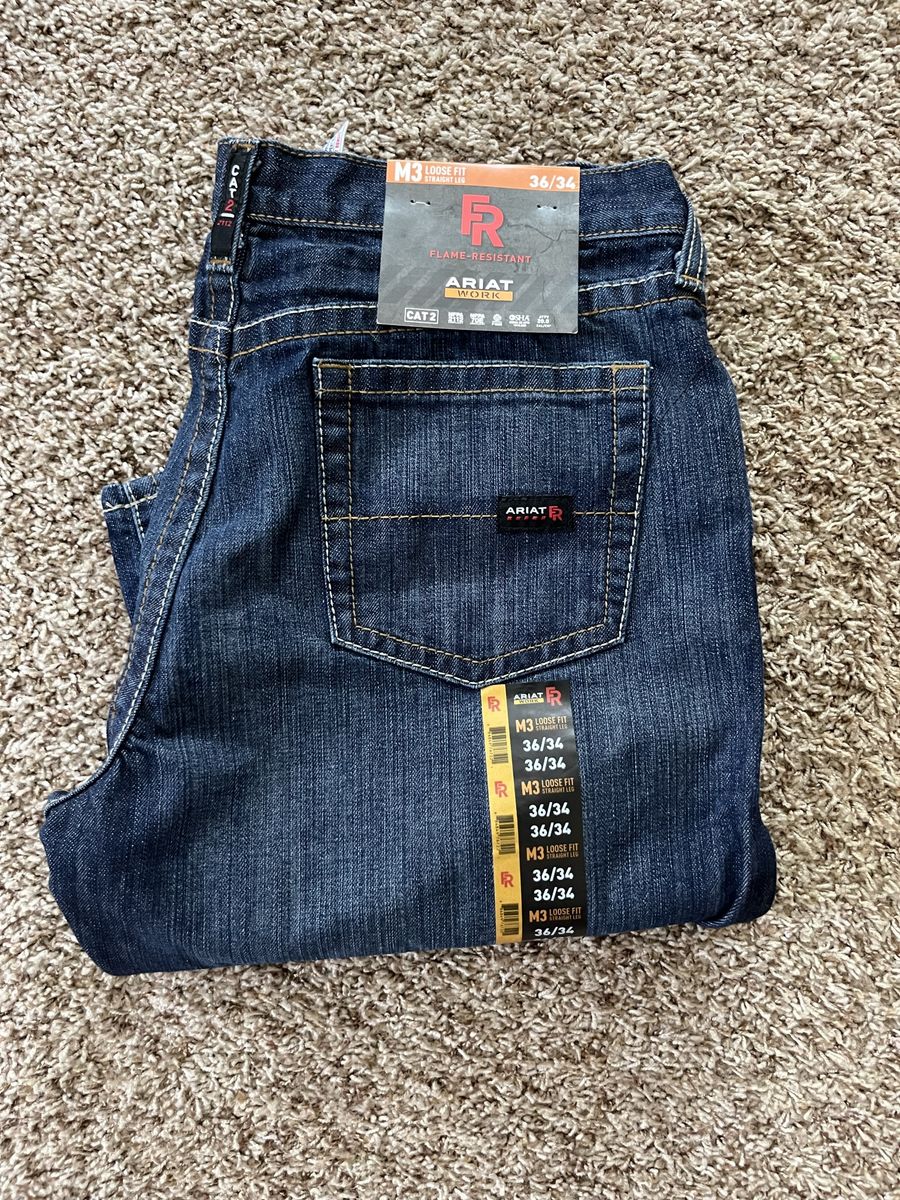 Ariat NWT 36x34 FR loose straight M3 Cat 2