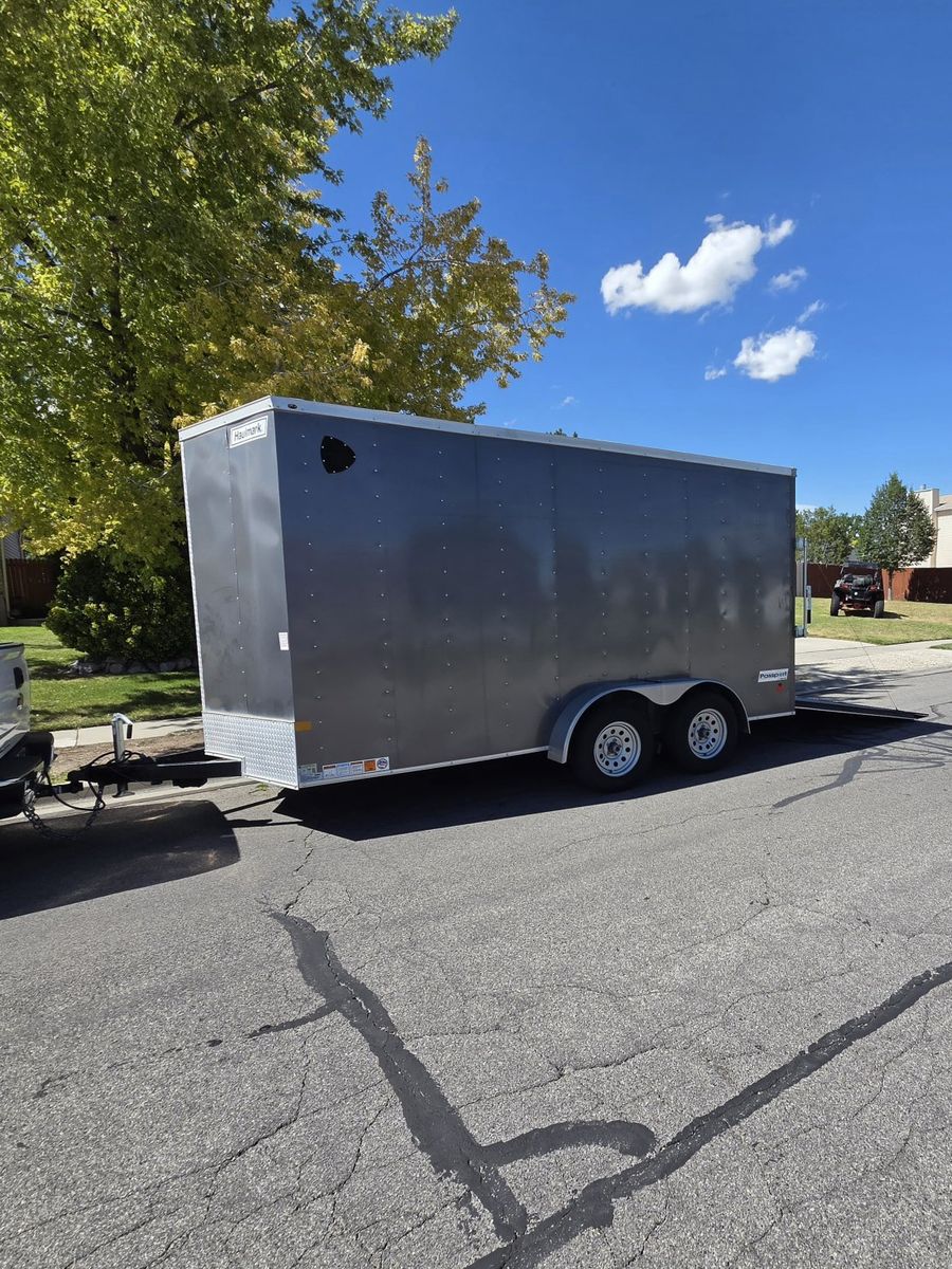 Haulmark Passport Tandem Axle Enclosed Cargo Trailer - Charcoal Gray