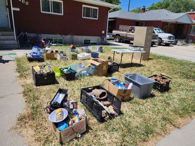 huge animal supply yard sale