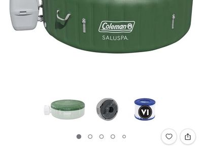 Coleman SaluSpa Palm Springs EnergySense Inflatable Hot Tub Set - Green