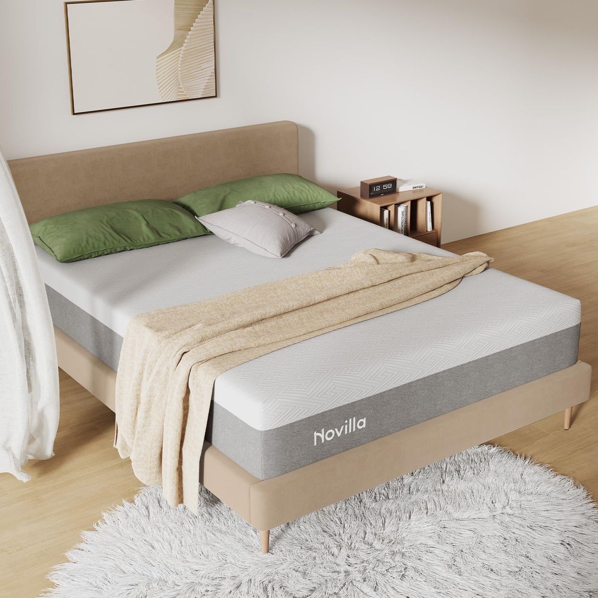 Novilla 10” Queen Gel Memory Foam Mattress – Brand New in Box
