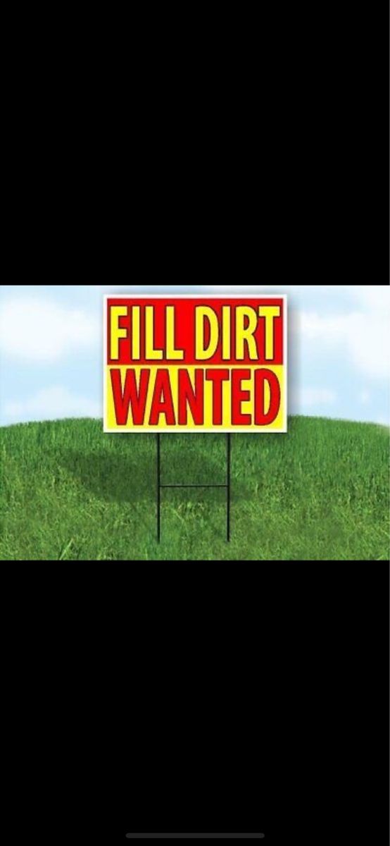 Fill dirt wanted