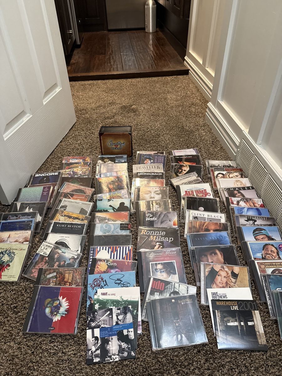 Large Lot of Assorted Music CDs - Country, Pop, Rock & More (lots of Dave Matthews Band, country,etc)