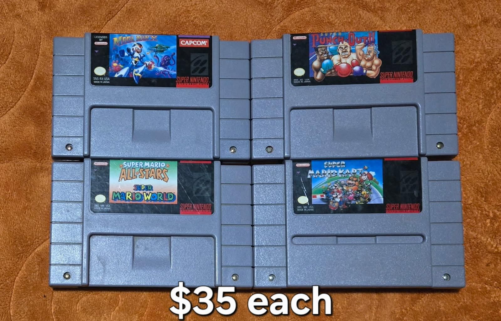 Nintendo sNes game bundle including Super Punch Out! trades considered!