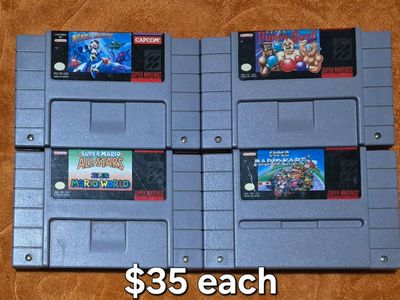 Nintendo sNes game bundle including Super Punch Out! trades considered!