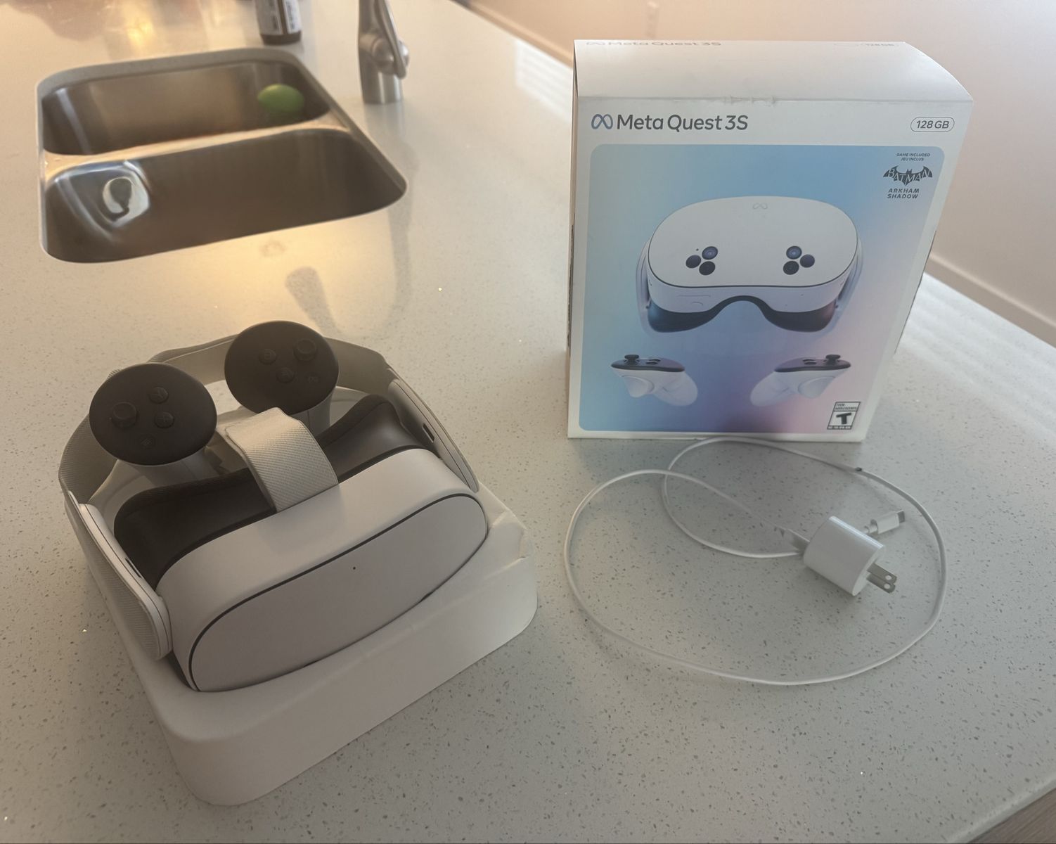 Meta Quest 3S VR Headset 128GB with Controllers and Original Box