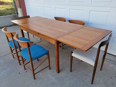 Vintage Mid Century Danish Teak Dining Set
