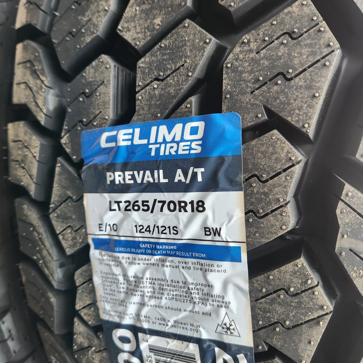 265/70r18 celimo prevail at