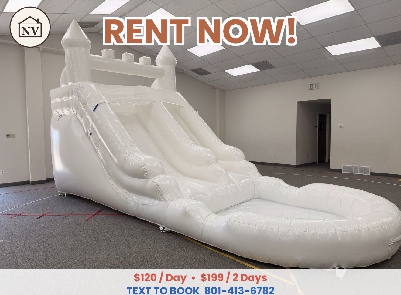 White Castle Inflatable Water Slide RENTAL – $120/Day