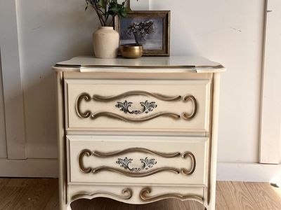French Provincial Nightstand Sidetable