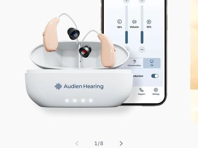 Audien Hearing Ion Pro OTC Hearing Aids - FSA Approved, Bluetooth & Noise Cancellation