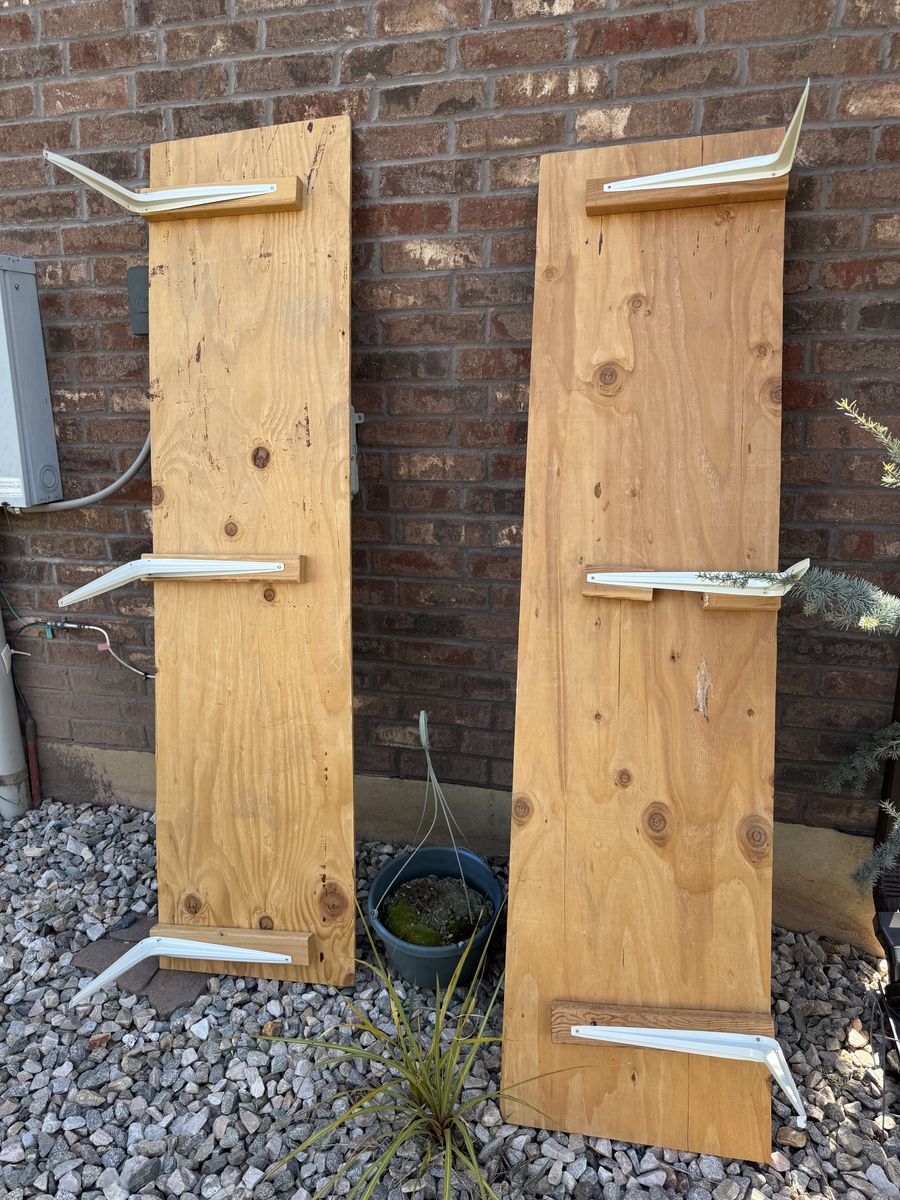 Two Storage Shelves 6' X 1.5'