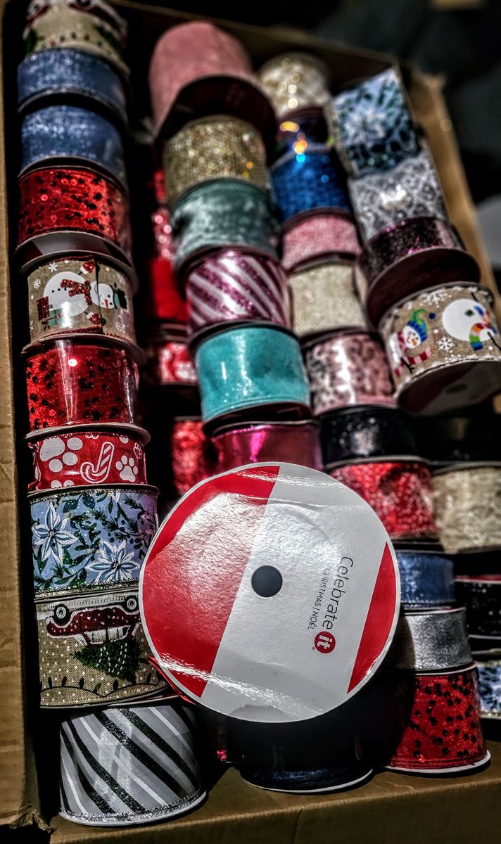 Wreath Maker's Dream! 85 NEW Celebrate It (Michael's) Wired Ribbon Spools 