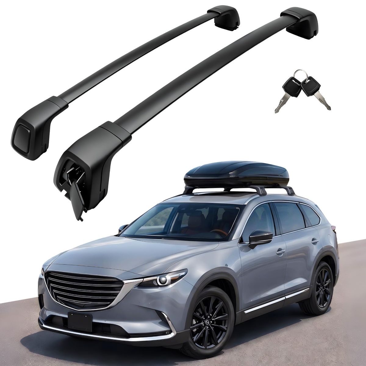 2016-2023 Mazda CX9 Aluminum Roof Rack Cross Bars
