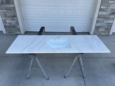 65” CAMBRIA LAKEDALE bathroom countertop