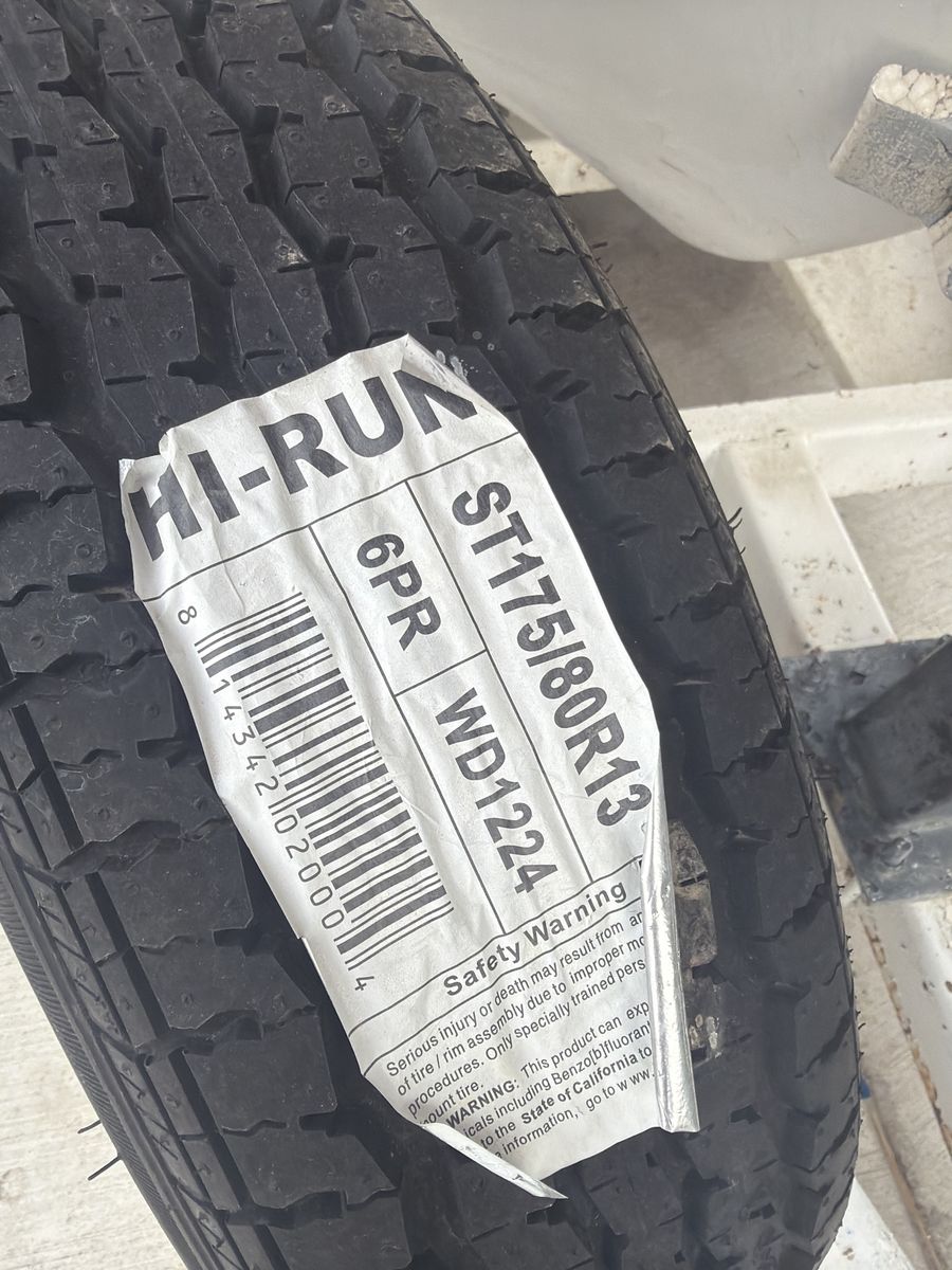 Spare tire for boat trailer