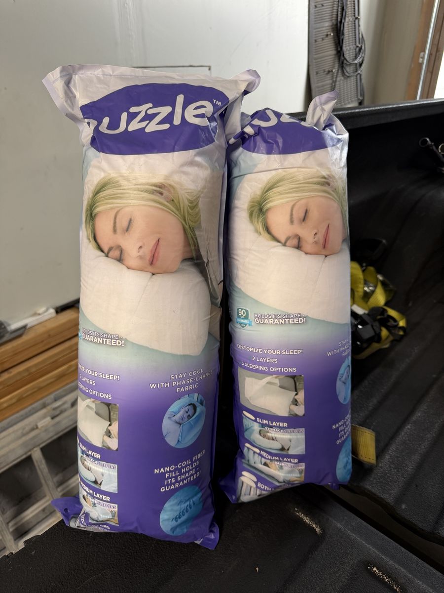 Nuzzle Pillows – Standard Size Set of 2 Adjustable Pillows