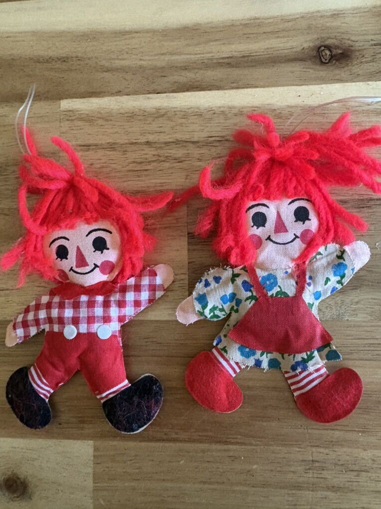 Collectible Raggedy Ann and Andy Ornaments