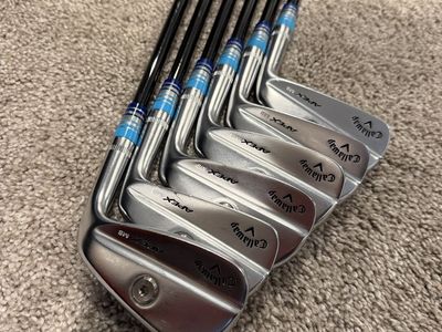 Callaway Apex MB 21' 5-PW Iron Set KBS $-Taper 130X PVD Extra Stiff Excellent