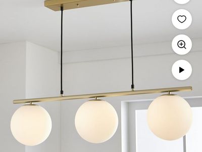 New Globe Pendant Island Light Gold