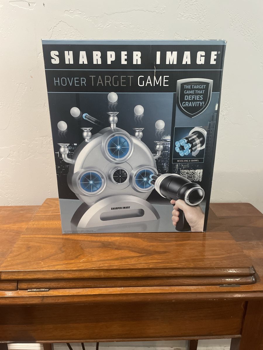 Sharper Image Hover Target Game Air-Powered Blaster with Floating Targets