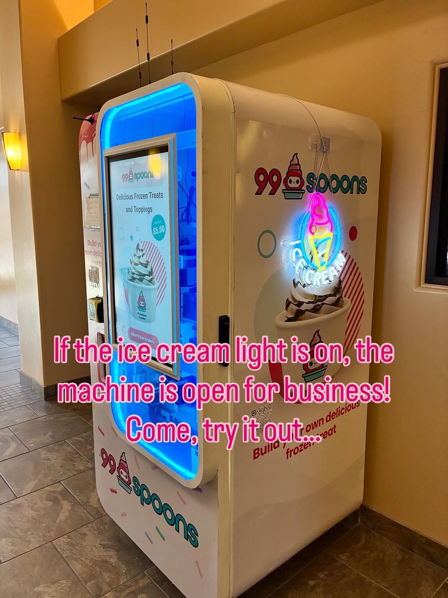 Fully automatic and self-contained soft serve ice cream vending machine business