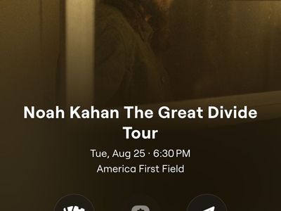 Noah Kahan The Great Divide Tour - Tue, Aug 25 at America First Field