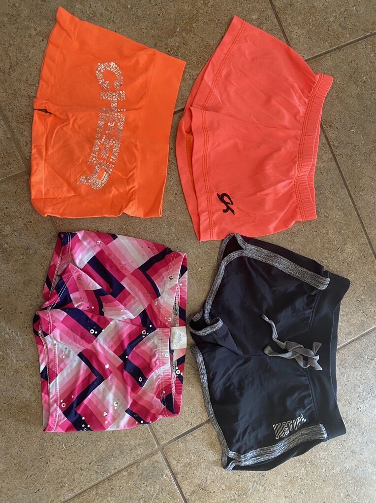 Child Small 4-6 Dance Cheer Shorts Leotard