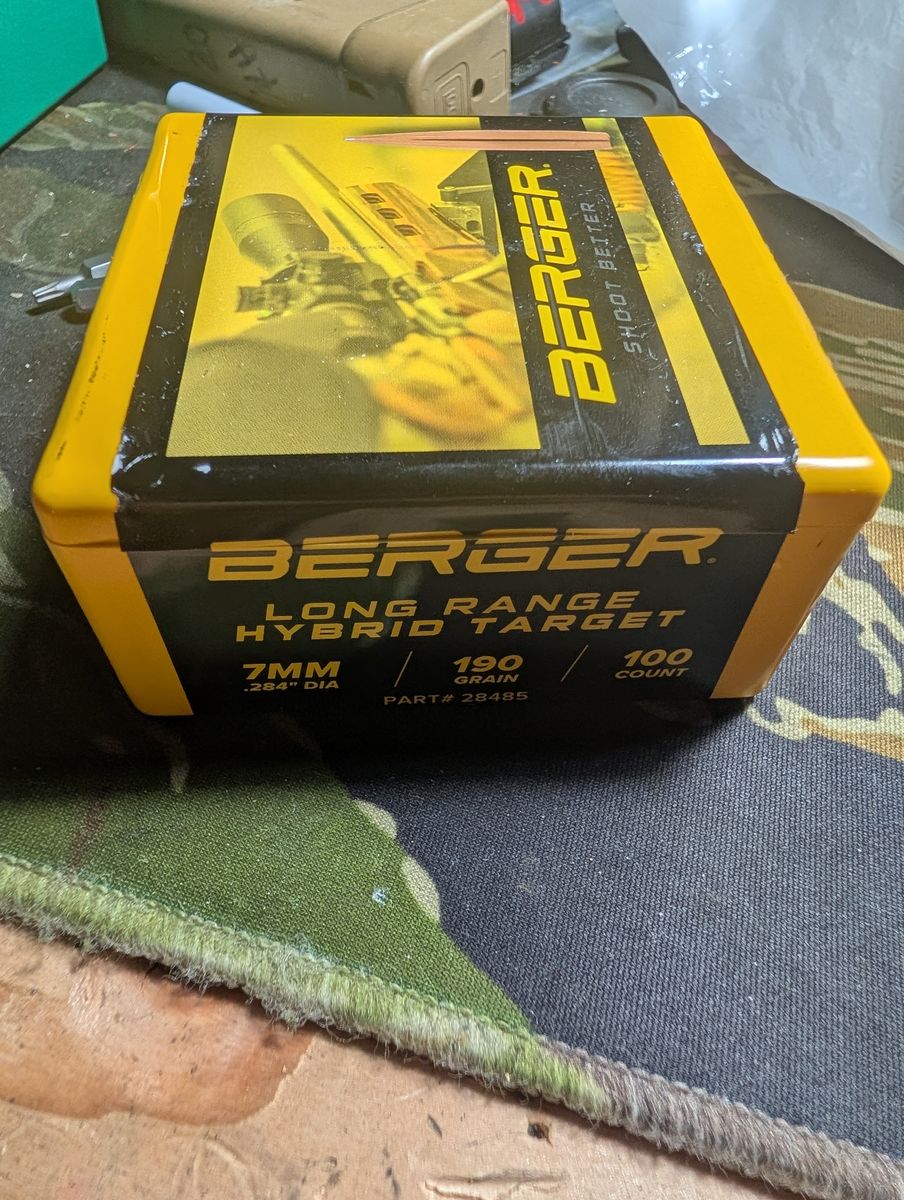 Berger 7MM 190Gr Hybrid Bullets