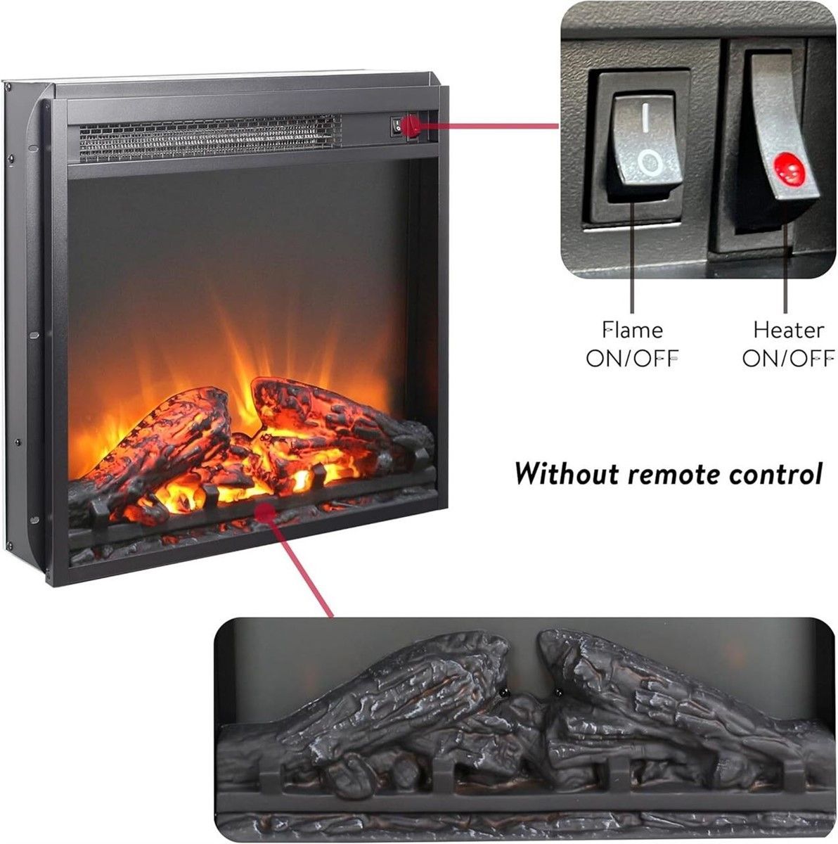 Altraflame Fireplace, 18x14.6in