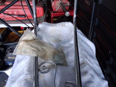 Kawasaki KZ400 Sissy Bar K53030-020 - Vintage Chrome Motorcycle Backrest & Hardware NOS