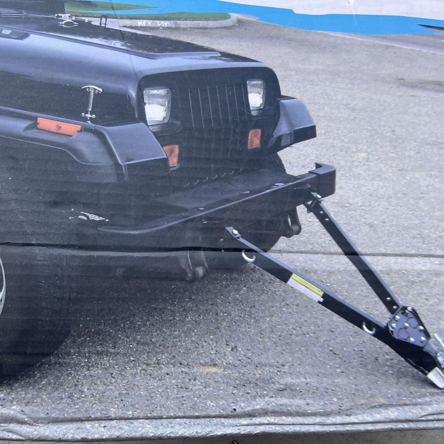HAULMASTER 5000 lb. Capacity Adjustable Tow Bar - new open box - Arms Extend 24-43 in. with 2 in. Coupler