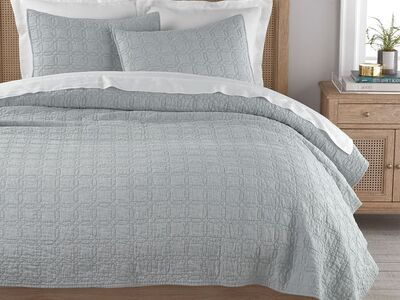 Pottery Barn BelgianFlex Linen King Quilt New