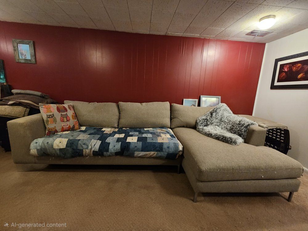 FREE couch with chaise in South Salt  Lake