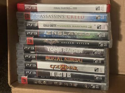 PS3 Game Bundle: Final Fantasy, Assassin's Creed, Call of Duty, Last of Us, God of War & More!