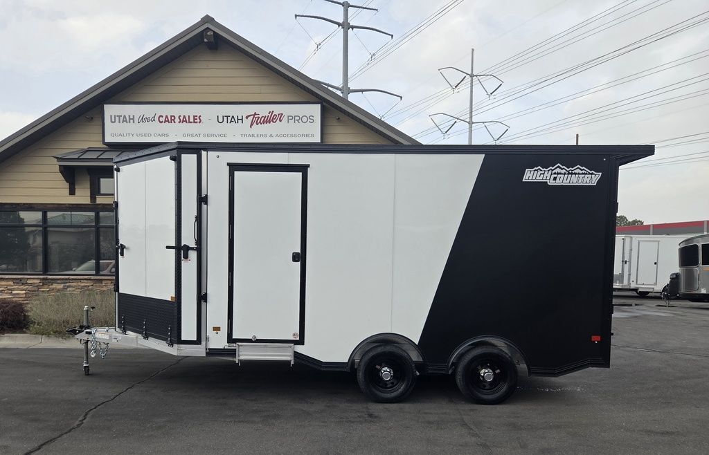 8x16 / 8.5x16 UTV/ATV/Snowmobile Enclosed Trailer All Aluminum High Country 2026
