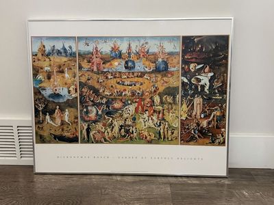Hieronymus Bosch The Garden of Earthly Delights Framed Poster Print Wall Art