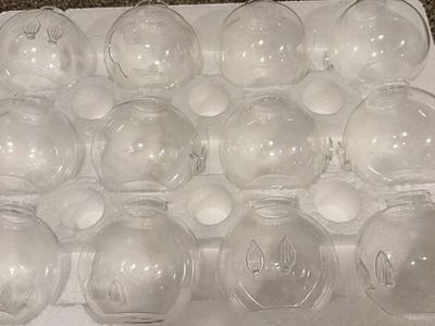 Set of 12 Individual Glass Vases
