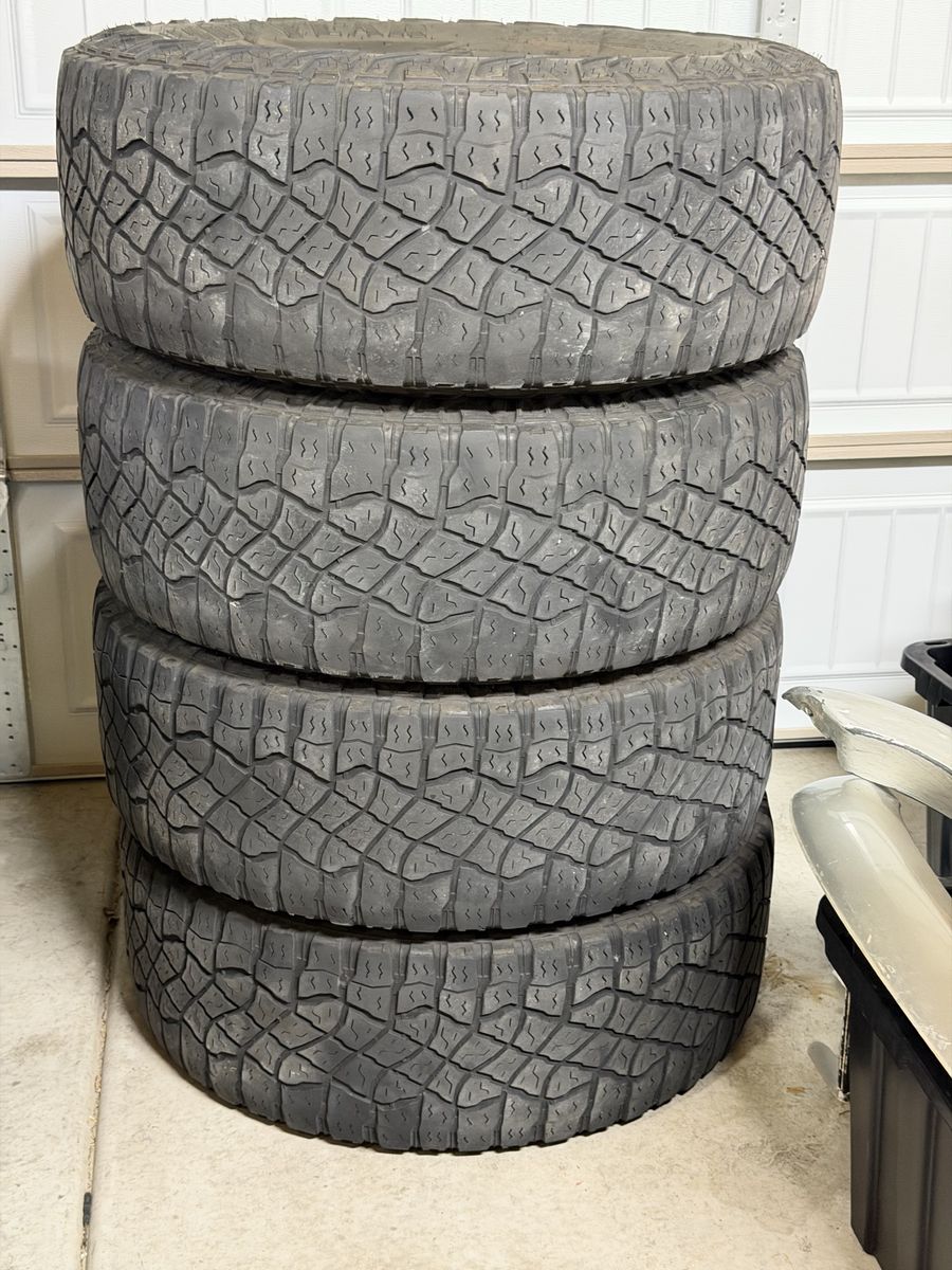 Goodyear Wrangler Territory MT LT325/65R18 Tires - Set of 4, Used